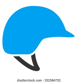 Motorcycle Helmet vector icon. Style is flat symbol, rounded angles, white background.