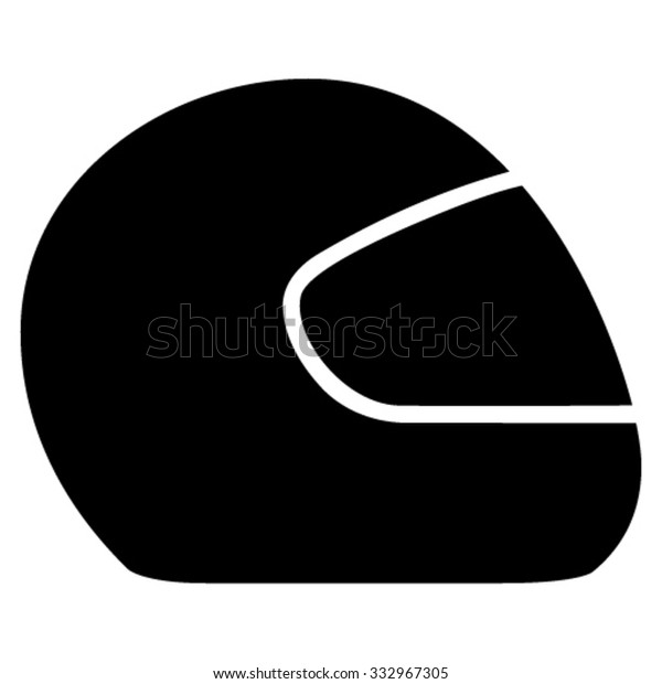 Motorcycle Helmet Vector Icon Style Flat Stock Vector (Royalty Free ...