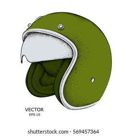 Motorcycle helmet. Vector illustration