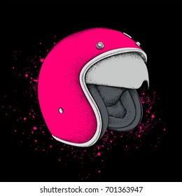 Motorcycle helmet. Vector illustration