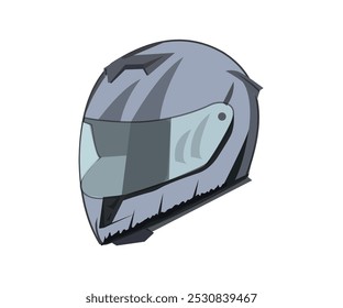 Motorcycle helmet vector illustration file.