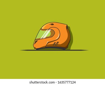 Motorcycle Helmet vector illustration isolated