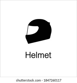 Vector de casco de motocicleta sobre fondo blanco