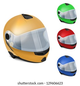 Motorcycle helmet with visor