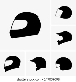 motocross helmet vector