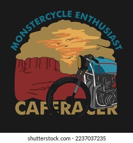 motorcycle hill holiday design for tshirt or more