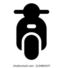 motorcycle icon with black color