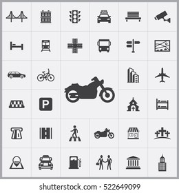 motorcycle icon. city icons universal set for web and mobile