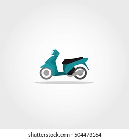 Motorcycle Icon with color Vector illustration.