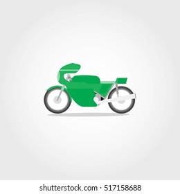 Motorcycle Icon with color Vector illustration.