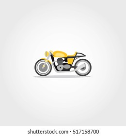 Motorcycle Icon with color Vector illustration.