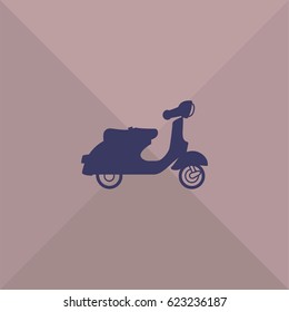 Motorcycle icon. Delivery bike vector