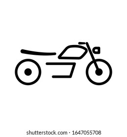 Motorcycle icon. Design template vector