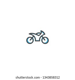 Motorcycle icon design. Transportation icon vector illustration