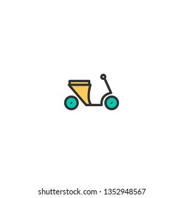 Motorcycle icon design. Transportation icon vector illustration