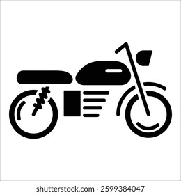 Motorcycle Icon Element For Design
