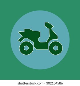 Motorcycle icon, eps 10