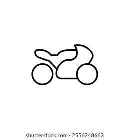 motorcycle icon Flat symbol set outline