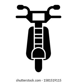 motorcycle icon glyph vector design