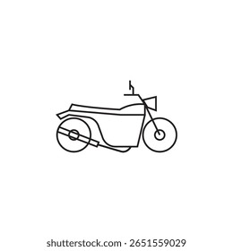 Icono de la motocicleta Ilustración Elemento Diseño
