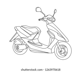 Motorcycle Icon Illustration Speed Bike Modern Stock Vector (Royalty ...