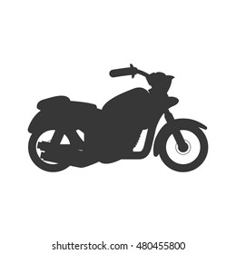 motorcycle icon. Isolated and flat illustration. Vector graphic