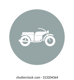motorcycle icon, isolated vector eps 10 illustration