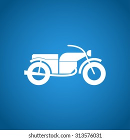 motorcycle icon, isolated vector eps 10 illustration