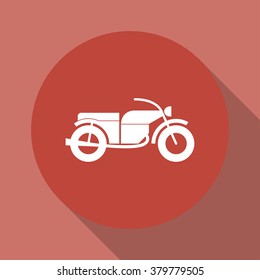 motorcycle icon, isolated vector eps 10 illustration
