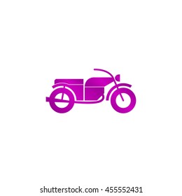motorcycle icon, isolated vector eps 10 illustration