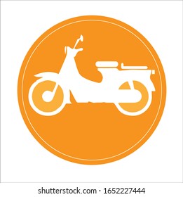 icono de motocicleta. ilustración vectorial de icono de estilo de línea. material de icono del vehículo