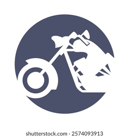 Motorcycle icon logo design template