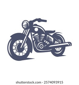 Motorcycle icon logo design template