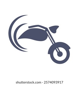 Motorcycle icon logo design template