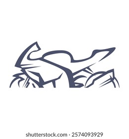 Motorcycle icon logo design template