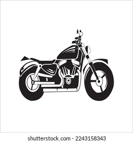 Motorradsymboldesign für T-Shirt, App, Website, Branding, Shopping, Produkt usw.
