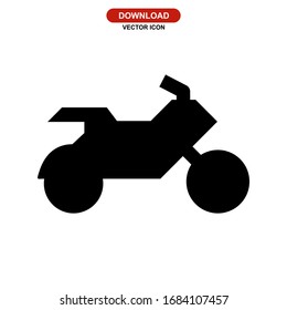 motorcycle icon or logo isolated sign symbol vector illustration - high quality black style vector icons
