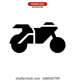 motorcycle icon or logo isolated sign symbol vector illustration - high quality black style vector icons
