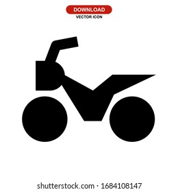 motorcycle icon or logo isolated sign symbol vector illustration - high quality black style vector icons
