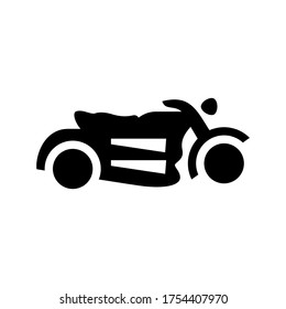 motorcycle  icon or logo isolated sign symbol vector illustration - high quality black style vector icons
