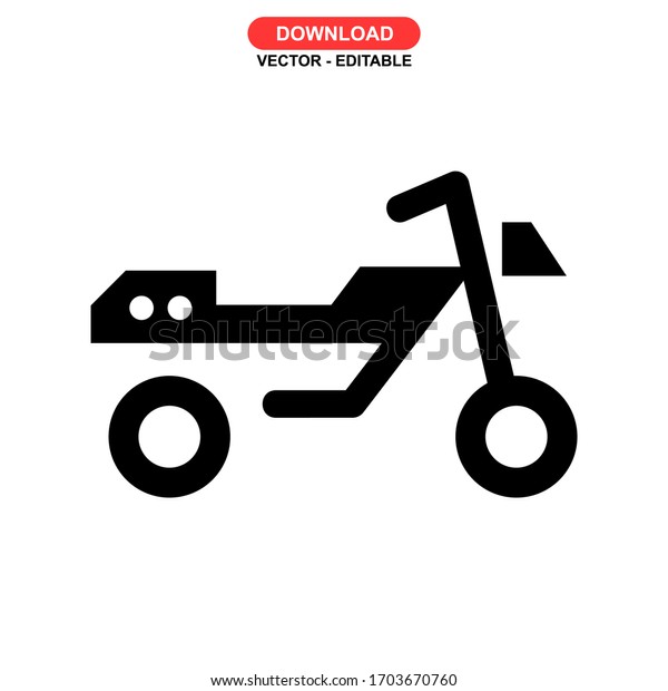 motorcycle icon or\
logo isolated sign symbol vector illustration - high quality black\
style vector\
icons\
