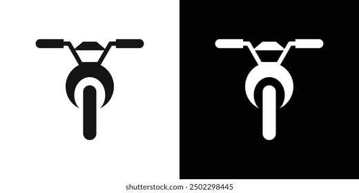 motorcycle icon logo set vector