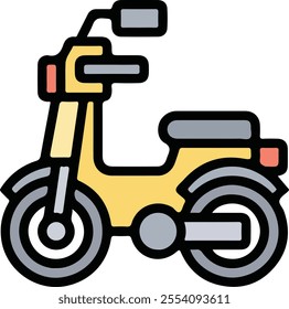Motorcycle icon logo vector illustration