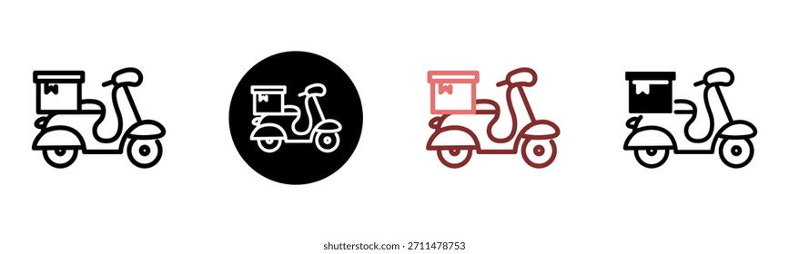 Motorrad Symbol Multi Style Vektorgrafik