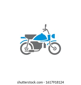 Motorcycle icon on background for graphic and web design. Creative illustration concept symbol for web or mobile app.