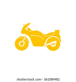 motorcycle icon on white background for web or application vector illustration 