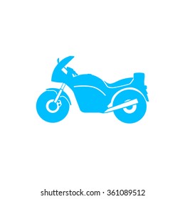 motorcycle icon on white background for web or application vector illustration 