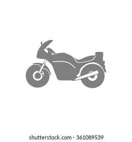 motorcycle icon on white background for web or application vector illustration 