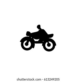 motorcycle icon on the white background