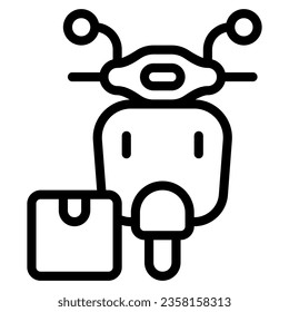 motorcycle icon with outline style. Suitable for website design, logo, app, UI and ETC.